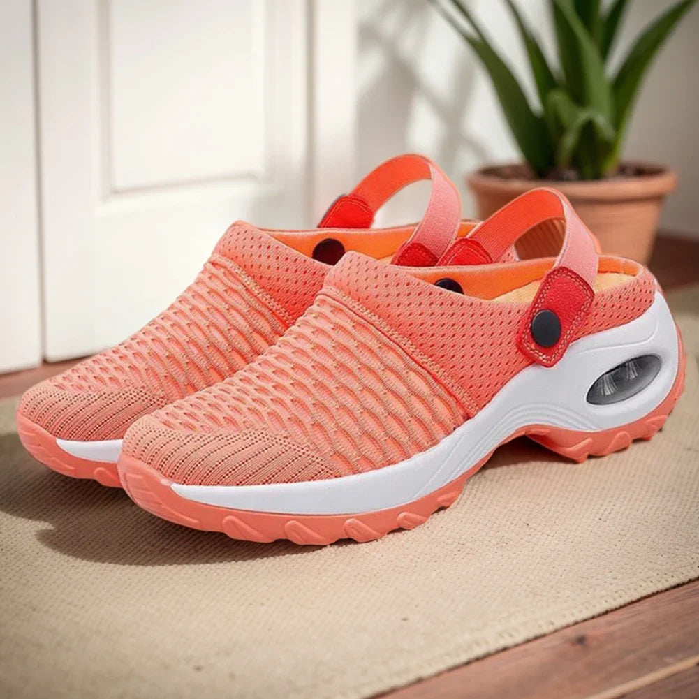 Mesh Orthopedic Clogs Arch Support Walking Shoes Breathable Outdoor Slippers for Women