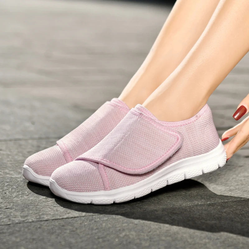 New Women Orthopedics Wide Feet Swollen Walking Casual Shoes Thumb Eversion Adjusting Soft Comfortable Diabetic Shoes for Women