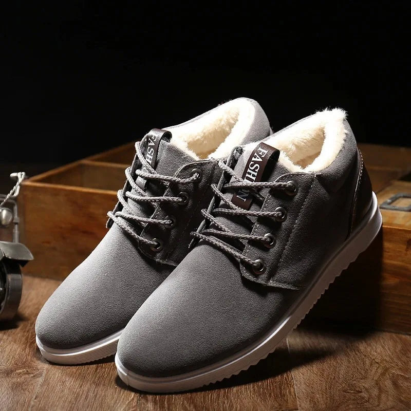 🔥 UrbanWarm™ Winter Comfort Shoes 🔥 Winter Boots for Men Plush Warm Ankle Booties Men's Shoes Man Chaussure Homme Footwear Male Sneakers Plus Size