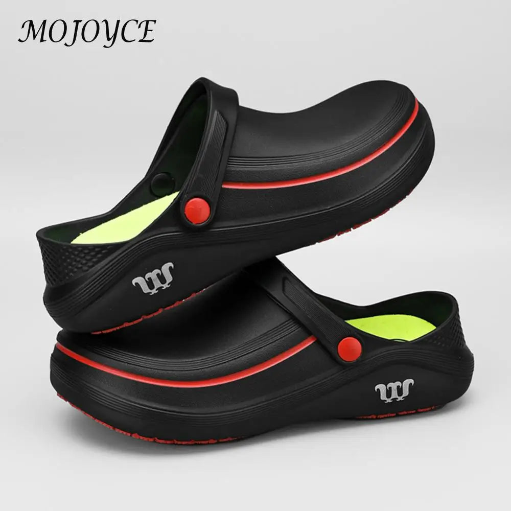 EVA Chef Shoes Lightweight Work Shoes Non-slip Outdoor Safety Shoes Waterproof Comfortable Walking Shoes Oil-proof for Kitchen