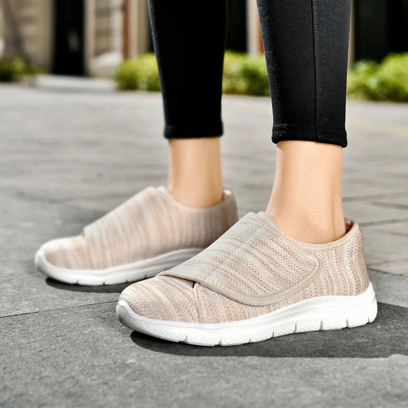 New Women Orthopedics Wide Feet Swollen Walking Casual Shoes Thumb Eversion Adjusting Soft Comfortable Diabetic Shoes for Women