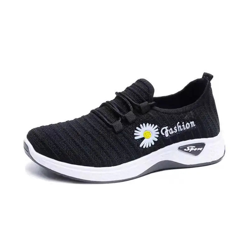 Adult sneakers, women's light running shoes, net shoes, comfortable soft soled sneakers, women's breathable casual single shoes